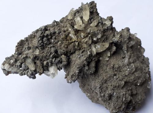 Galena, Calcite, Chalcopyrite<br />Mina Sweetwater, Ellington, Distrito Viburnum Trend, Condado Reynolds, Missouri, USA<br />12 x 7 cm<br /> (Author: Volkmar Stingl)