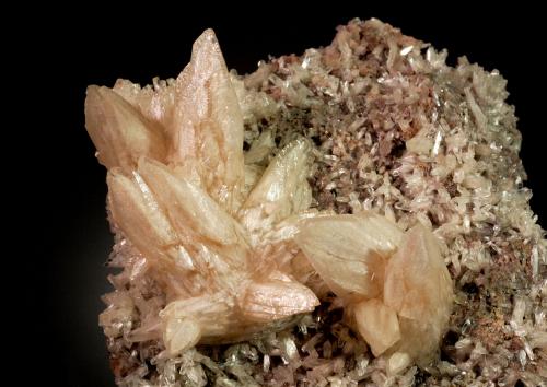 Calcite<br />Minerva I Mine, Ozark-Mahoning group, Cave-in-Rock Sub-District, Hardin County, Illinois, USA<br />9.5 x 9.0 x 2.5 cm<br /> (Author: Michael Shaw)