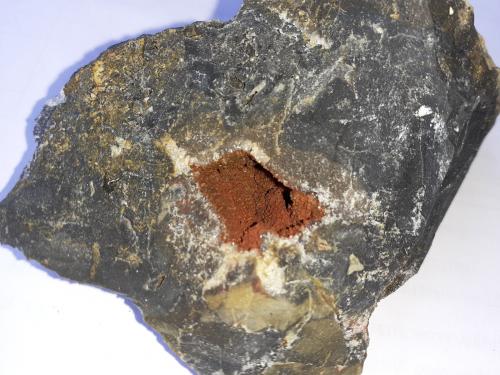 Cetineite on Quartz<br />Le Cetine di Cotorniano Mine (Le Cetine Mine), Chiusdino, Siena Province, Tuscany, Italy<br />5,5 x 5 cm<br /> (Author: Volkmar Stingl)
