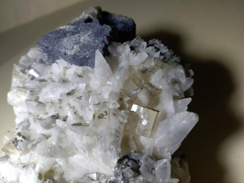 Galena, Fluorite, Calcite, Marcasite<br />Muscadroxius-Genna Tres Montis Mine, Silius, Sud Sardegna Province, Sardinia/Sardegna, Italy<br />13 x 7,5 cm<br /> (Author: Sante Celiberti)