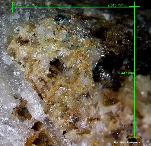 Willemita.<br />Barranco del Celejo, Níjar, Comarca Metropolitana de Almería, Almería, Andalucía, España<br />2´515 x 2´447 mm.<br /> (Autor: Jesus Franquesa Baucells)