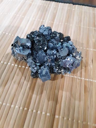 Galena & Sphalerite<br />September Mine (9th of September Mine) , Madan mining area, Rhodope Mountains, Smolyan Oblast, Bulgaria<br />9.7 x 7.3 x 3.8 cm<br /> (Author: Casimir Sarisky)