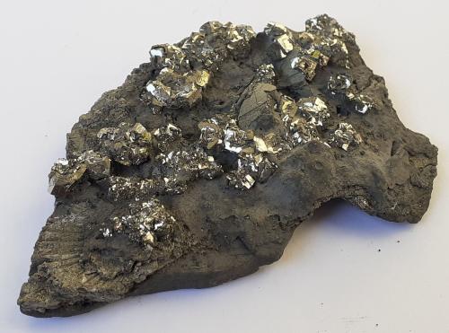 Pyrite<br />Albvorlandtunnel, Wendlingen, Esslingen District, Stuttgart Region, Baden-Württemberg, Germany<br />7,5 x 5 cm<br /> (Author: Volkmar Stingl)