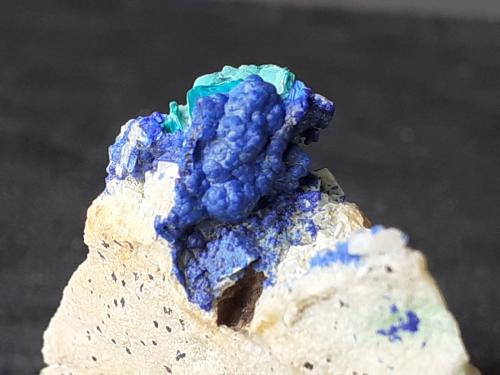 Azurite, Malachite<br />Ringenwechsel Mining District, Troi, District Schwaz, Inn Valley, North Tyrol, Tyrol/Tirol, Austria<br />3 x 3 cm<br /> (Author: Volkmar Stingl)