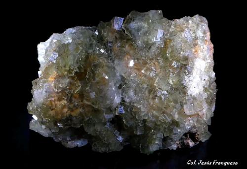 Fluorita.<br />Mina Matagalls (Minas de Sant Marçal), Sant Marçal, Viladrau, Comarca Osona, Gerona / Girona, Cataluña / Catalunya, España<br />95x68 mm.<br /> (Autor: Jesus Franquesa Baucells)
