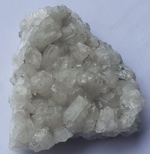 Calcite, Pyrite<br />Baimashan tunnel (construction site), Qianbaxia, Wuyishan, Nanping Prefecture, Fujian Province, China<br />4 x 4 cm<br /> (Author: Volkmar Stingl)