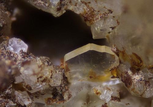Bertrandite<br />Kreuzkogl, Gastein Valley, St. Johann im Pongau, Hohe Tauern, Salzburg, Austria<br />FOV 1,1 mm<br /> (Author: Gerhard Brandstetter)