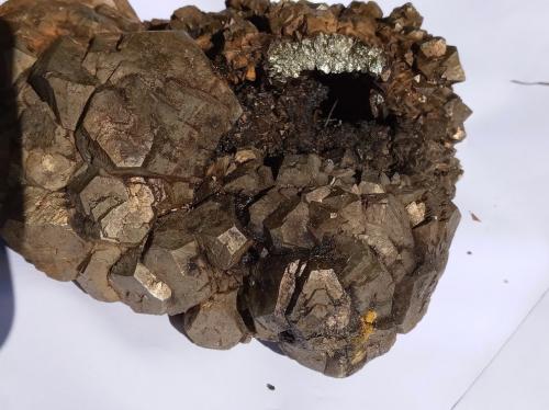 Pyrite<br />Cantera Rensselaer, Rensselaer, Marion, Condado Jasper, Indiana, USA<br /><br /> (Author: R Saunders)