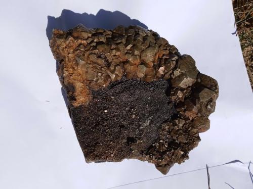 Pyrite<br />Cantera Rensselaer, Rensselaer, Marion, Condado Jasper, Indiana, USA<br />128 mm x 115 mm x 57 mm<br /> (Author: R Saunders)