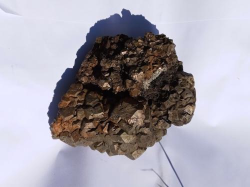 Pyrite<br />Cantera Rensselaer, Rensselaer, Marion, Condado Jasper, Indiana, USA<br />128 mm x 115 mm x 57 mm<br /> (Author: R Saunders)