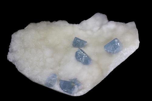 Celestine<br />Hammam-Zriba Mine, Zriba, Zaghouan Governorate, Tunisia<br />10,5 x 6,5 cm<br /> (Author: Gerhard Brandstetter)