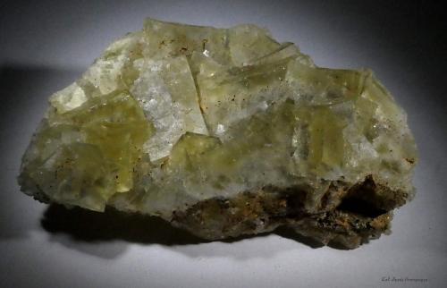 Fluorita.<br />Mina Matagalls (Minas de Sant Marçal), Sant Marçal, Viladrau, Comarca Osona, Gerona / Girona, Cataluña / Catalunya, España<br />96x57 mm.<br /> (Autor: Jesus Franquesa Baucells)