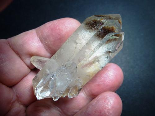 Cuarzo (variedad cristal de roca)<br />Sopa, Diamantina, Jequitinhonha, Minas Gerais, Brasil<br />5 cm. de longitud<br /> (Autor: javier ruiz martin)