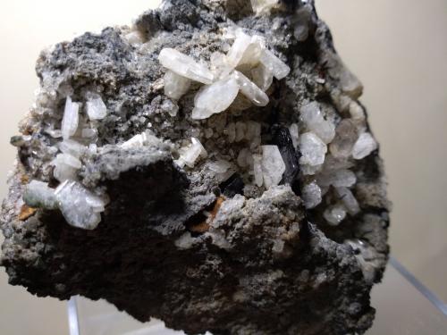 Albita, Hematites, Cuarzo<br />Varaita Valley (Val Varaita), Cuneo Province, Piedmont (Piemonte), Italy<br />75 x 67 mm<br /> (Autor: Sante Celiberti)