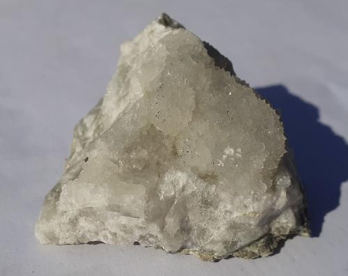 Quartz, Pyrite<br />Chongxiu tunnel (construction site), Wuyishan, Nanping Prefecture, Fujian Province, China<br />4 x 4 cm<br /> (Author: Volkmar Stingl)