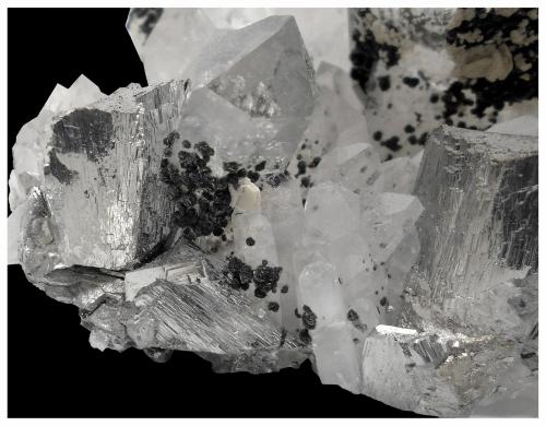 Quartz, Arsenopyrite and Chlorite (Group)<br />Minas da Panasqueira, Aldeia de São Francisco de Assis, Covilhã, Castelo Branco, Cova da Beira, Centro, Portugal<br />22 cm x 16 cm x 9 cm<br /> (Author: silvia)