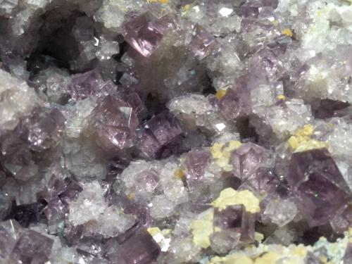 Fluorite, Galena, Calcite<br />Frazer's Hush Mine, Rookhope District, Weardale, North Pennines Orefield, County Durham, England / United Kingdom<br />13,5 x 12 cm<br /> (Author: Sante Celiberti)