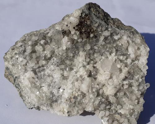 Calcite, Quartz, Pyrite<br />Tingzai Bian, Wuyishan, Nanping Prefecture, Fujian Province, China<br />7 x 6 cm<br /> (Author: Volkmar Stingl)