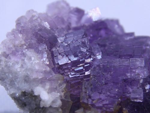 Fluorite and Quartz<br />Zona minera de Berbes, Berbes, Ribadesella, Comarca Oriente, Principado de Asturias (Asturias), España<br />Detail<br /> (Author: Firmo Espinar)