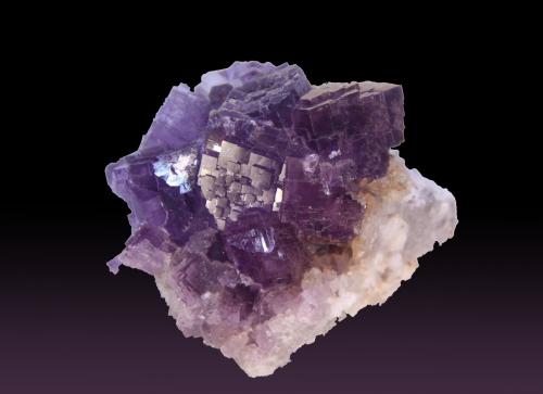 Fluorite and Quartz<br />Zona minera de Berbes, Berbes, Ribadesella, Comarca Oriente, Principado de Asturias (Asturias), España<br />73 mm x 67 mm x 43 mm<br /> (Author: Firmo Espinar)