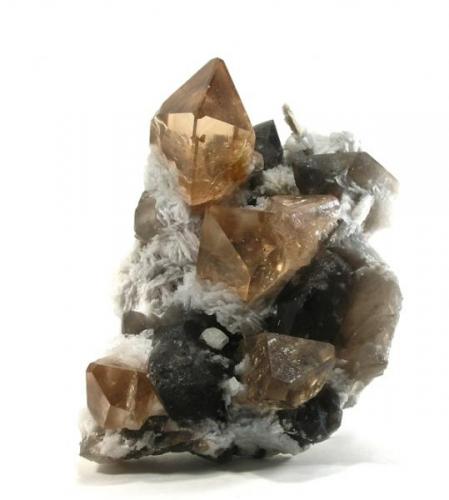 Topaz, Smoky Quartz and Albite.
Wah Tu Wah mine, Gao Li Gongshan, Wenshan Yunnan Prov. China
11.3 x 17.0 x 10.7 cm (Author: Gail)