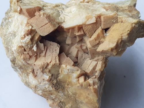 Magnesite<br />Magnesite deposit, Bürglkopf, Hochfilzen, Kitzbühel District, North Tyrol, Tyrol/Tirol, Austria<br />9 x 8 cm<br /> (Author: Volkmar Stingl)