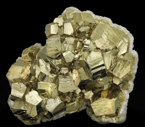 Pyrite<br />Concepción del Oro, Municipio Concepción del Oro, Zacatecas, Mexico<br />7.5 × 6.2 × 3.7 cm<br /> (Author: JoséMiguel)