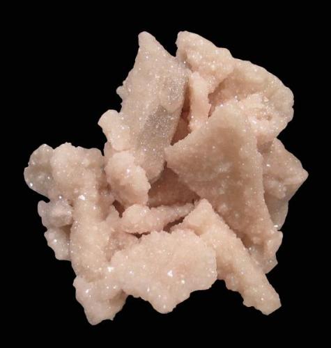 Fluorapophyllite on (?) breccia, Zacatecas, Mexico (Author: Tracy)