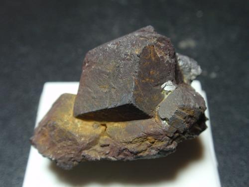 Magnetita<br />Mina Isabelita, Valle de los Ecos, Burguillos del Cerro, Comarca Zafra-Río Bodión, Badajoz, Extremadura, España<br />30x25 mm<br /> (Autor: Ignacio)