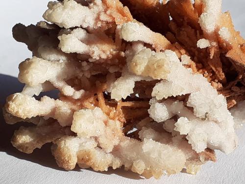 Calcite on Aragonite<br />Lavrion Mining District, Attikí (Attica) Prefecture, Greece<br />9 x 7 cm<br /> (Author: Volkmar Stingl)