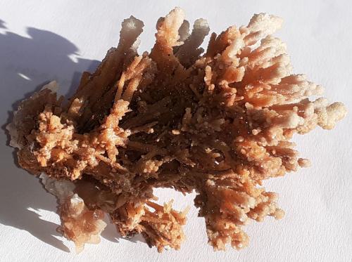 Calcite on Aragonite<br />Lavrion Mining District, Attikí (Attica) Prefecture, Greece<br />9 x 7 cm<br /> (Author: Volkmar Stingl)