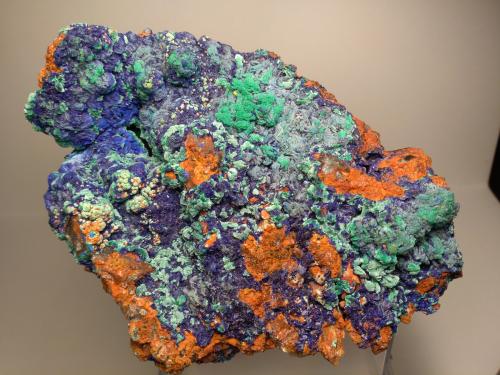 Azurite, Malachite<br />Er-Rich, Midelt Province, Drâa-Tafilalet Region, Morocco<br />13 x 10 cm<br /> (Author: Sante Celiberti)