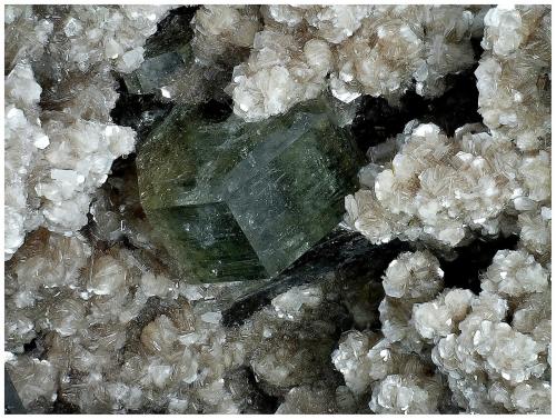 Fluorapatite, Muscovite<br />Minas da Panasqueira, Aldeia de São Francisco de Assis, Covilhã, Castelo Branco, Cova da Beira, Centro, Portugal<br />11 cm x 6 cm x 5 cm<br /> (Author: silvia)