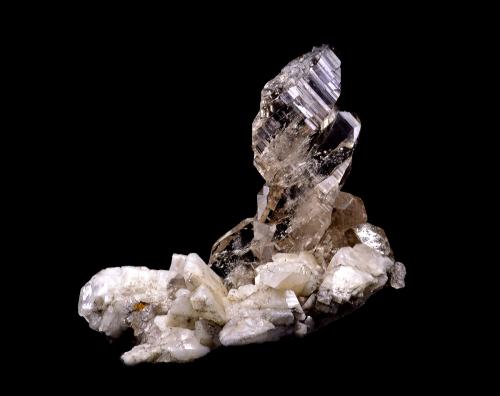 Quartz-Albite<br />Corral del Veleta, Sierra Nevada, Güéjar Sierra, Comarca Vega de Granada, Granada, Andalusia, Spain<br />19x16x12mm<br /> (Author: Carlos Pareja)