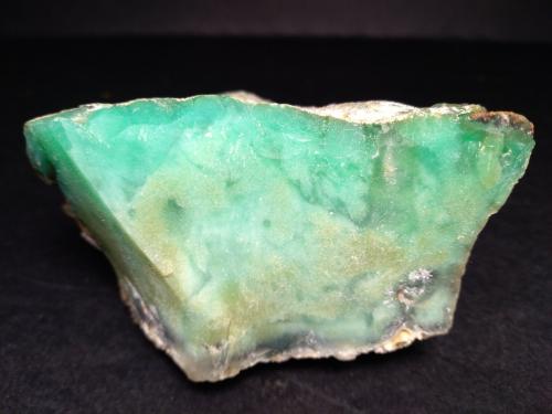 Quartz (variety chrysoprase)<br />Szklary Chrysoprase Mine, Szklary, Gmina Zabkowice Slaskie, Zabkowice Slaskie, Lower Silesian Voivodeship, Poland<br />80 x 65 mm<br /> (Author: Sante Celiberti)