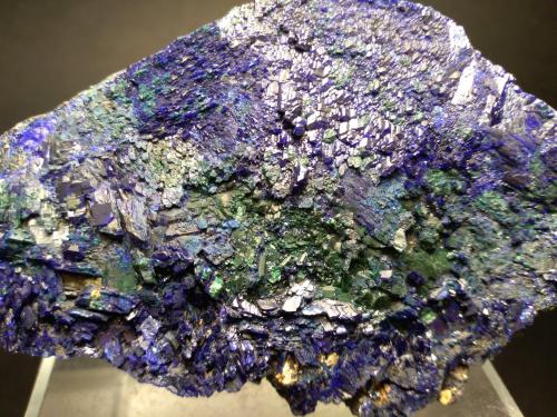 Azurite, Malachite<br />Kimbwe Pit (Kinsevere Mine), Lubumbashi (Elizabethville), Katanga Copper Crescent, Haut-Katanga (Shaba), Democratic Republic of the Congo (Zaire)<br />9,5 x 6 cm<br /> (Author: Sante Celiberti)