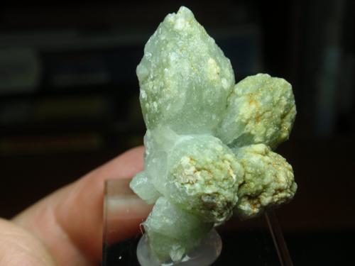 Cuarzo (variedad prasio)<br />Distrito Montepuez, Provincia Cabo Delgado, Mozambique<br />25x40 mm<br /> (Autor: Ignacio)