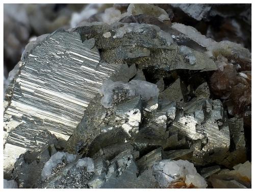 Marcasite, Arsenopyrite, Dolomite, Muscovite<br />Minas da Panasqueira, Aldeia de São Francisco de Assis, Covilhã, Castelo Branco, Cova da Beira, Centro, Portugal<br />10 cm x 7 cm x 5 cm<br /> (Author: silvia)