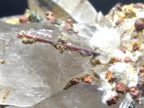 Quartz, Rutile, Muscovite<br />Ticino (Tessin), Switzerland<br />67 x 44 mm<br /> (Author: Sante Celiberti)