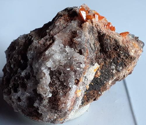 Wulfenite<br />Mina Pure Potential, Distrito Silver, Montes Trigo, Condado La Paz, Arizona, USA<br />4,5 x 3 cm<br /> (Author: Volkmar Stingl)