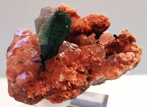 Malachite<br />Bleida Mine, Tinzouline, Zagora Province, Drâa-Tafilalet Region, Morocco<br />4 cm x 4 cm<br /> (Author: Enrique Llorens)