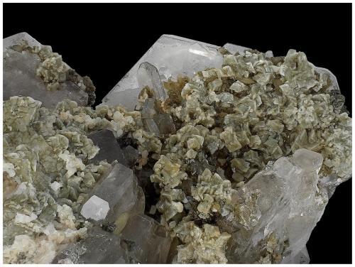 Fluorapatite, Siderite, Quartz<br />Minas da Panasqueira, Aldeia de São Francisco de Assis, Covilhã, Castelo Branco, Cova da Beira, Centro, Portugal<br />6 cm x 5 cm x 3 cm<br /> (Author: silvia)