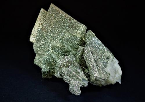 Pyrite perimorphic of Baryte<br />Mina Bou Nahas, zona minera Oumjrane, Comunidad Alnif, Provincia Tinghir, Región Drâa-Tafilalet, Marruecos<br />105 mm x 88 mm<br /> (Author: Don Lum)