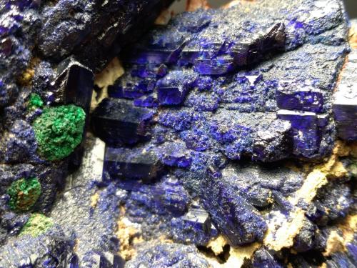 Azurite, Malachite<br />Tsumeb Mine, Tsumeb, Otjikoto Region, Namibia<br />85 x 75 mm<br /> (Author: Sante Celiberti)