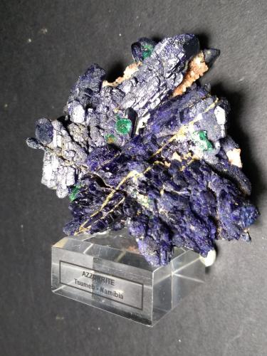 Azurite, Malachite<br />Tsumeb Mine, Tsumeb, Otjikoto Region, Namibia<br />85 x 75 mm<br /> (Author: Sante Celiberti)