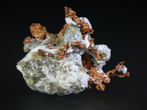 Cobre<br />Corta Santa Bárbara, Minas de Herrerías, Puebla de Guzmán, Comarca El Andévalo, Huelva, Andalucía, España<br />6 x 5 cm.<br /> (Autor: Antonio P. López)