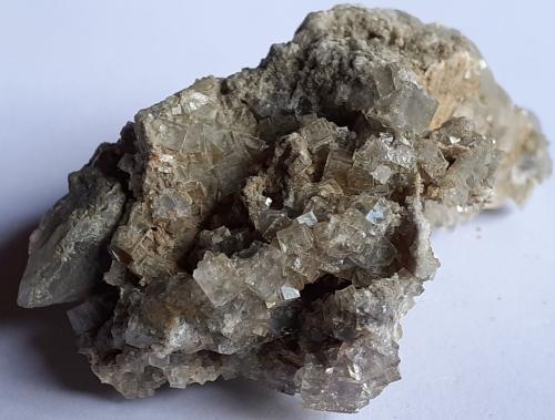 Fluorite, Calcite<br />Weißeck Mountain area, Murwinkel, Lungau, Salzburg, Austria<br />6 x 3,5 cm<br /> (Author: Volkmar Stingl)