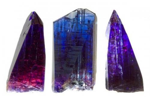 Tanzanite, Tanzania
3 3/4 inches tall. 
3 different photos combined. (Author: Gail)