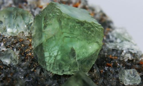 Fluorita<br />Mina Xianghualing, Xianghualing, Linwu, Prefectura Chenzhou, Provincia Hunan, China<br />7x5.5x4 cm<br /> (Autor: Luis Edmundo Sánchez Roja)