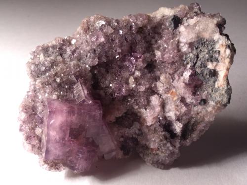 Fluorite, Galena<br />Weardale, North Pennines Orefield, County Durham, England / United Kingdom<br />85 x 60 mm<br /> (Author: Sante Celiberti)